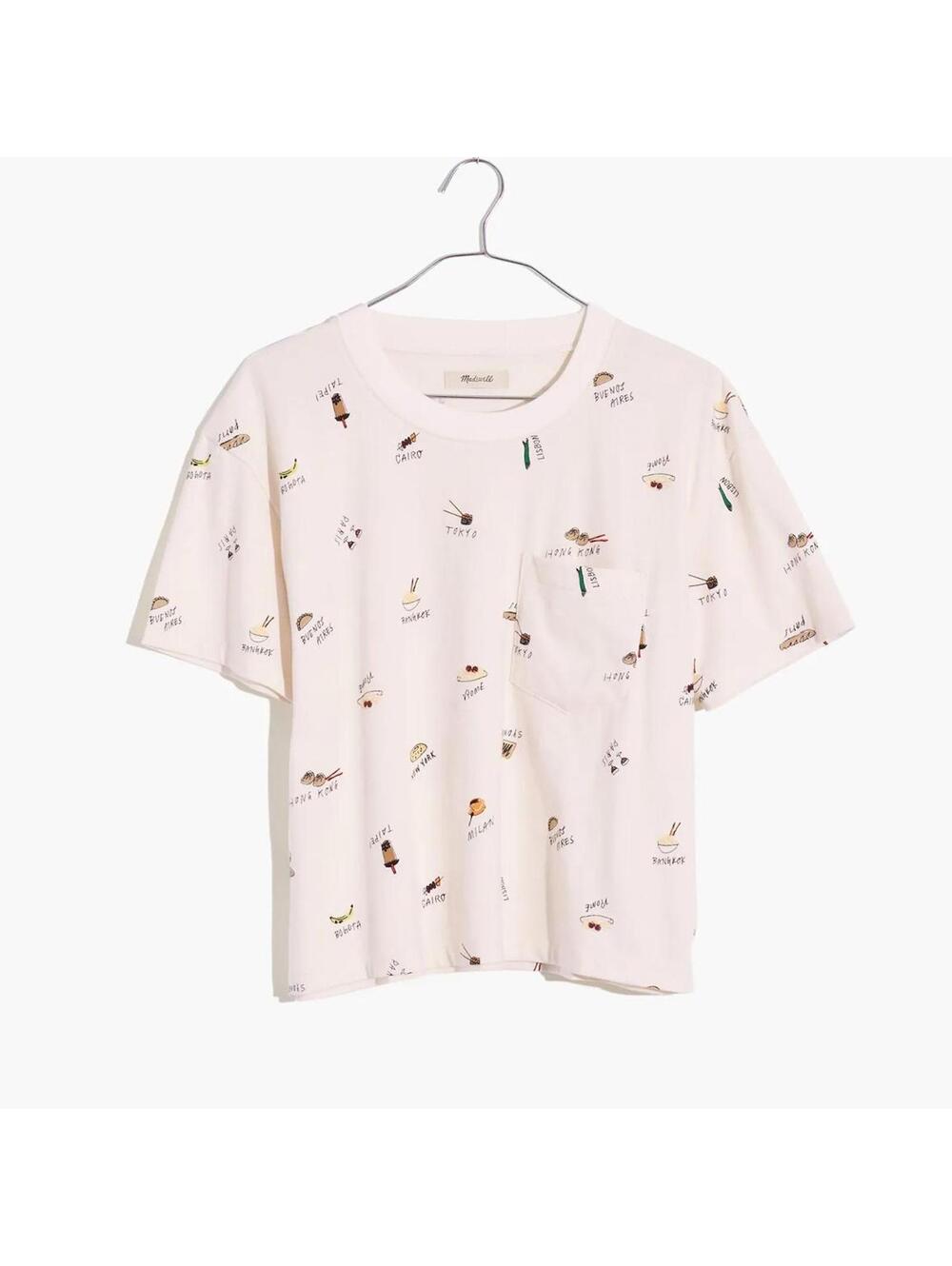 Madewell Food Culture Easy Crop Pocket Tee